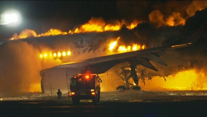 The airline said all 379 people on board, including passengers and crew members, were safely evacuated.